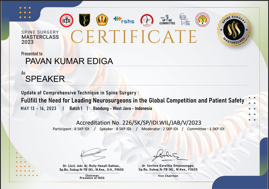 Spine Surgery Masterclass 2023